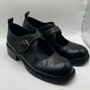 Black Jeffrey Campbell Artisan Mary-Jane Shoes Size 8